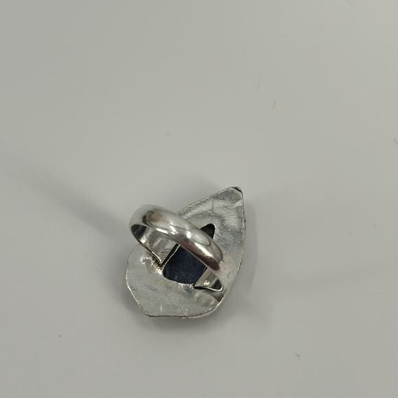 Sodalite sterling silver ring size 8.25 - Picture 3 of 5